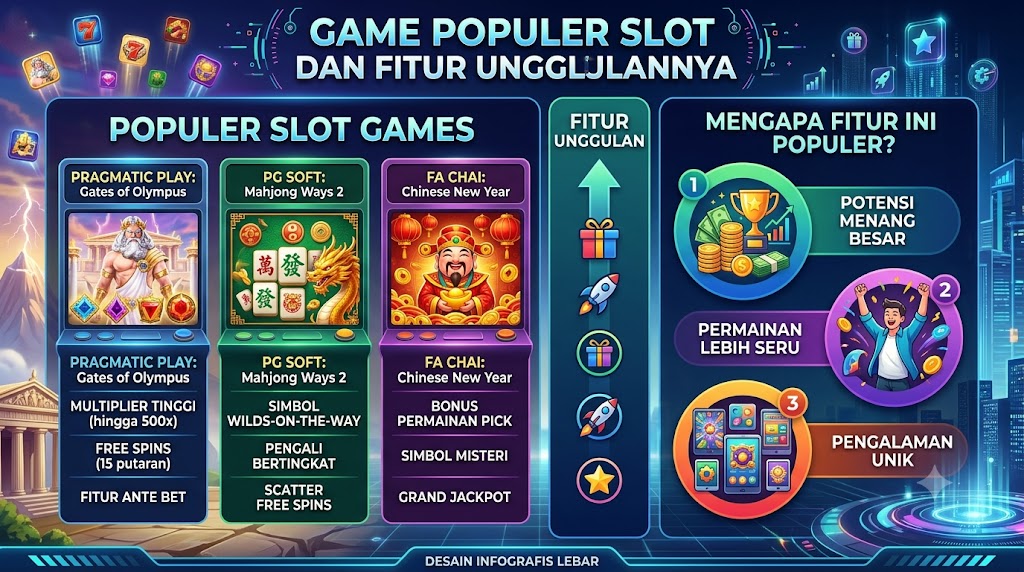 Daftar Game Populer dan Fitur Unggulannya