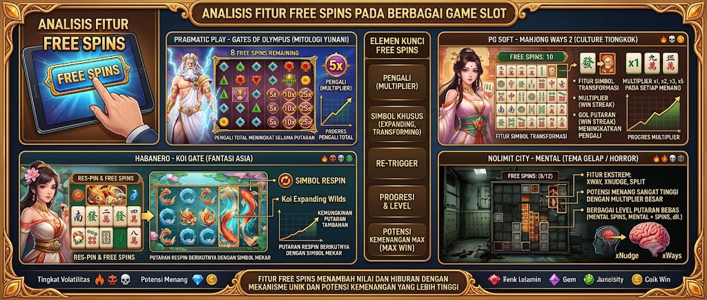 Analisis Fitur Free Spins pada Berbagai Game Slot