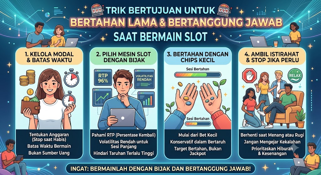 Trik Bertahan Lama di Slot